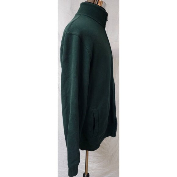 Old Navy Mens XL Green Fleece Zip Up Outdoor Casual Long Sleeve Pockets Jacket - Picture 6 of 12